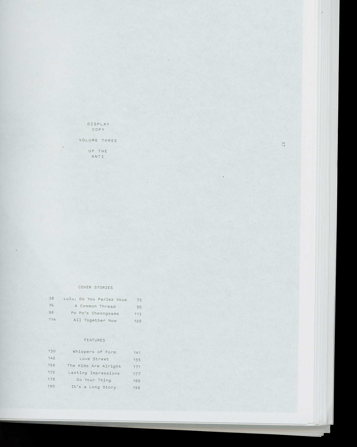 Display Copy vol. III